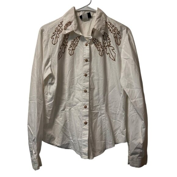 Vtg Rough Rider Circle T Women's Medium Western Shirt‎ Button Southwestern Aztec - Picture 1 of 13